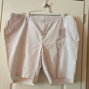 Tommy Hilfiger White Flat Front Women Shorts